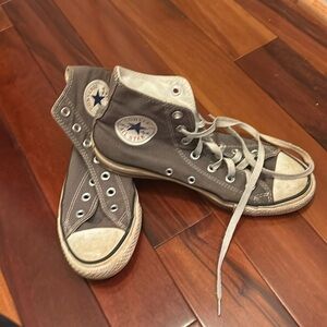 Gray High Top Converse